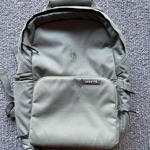 Olive green brevite backpack in the excellent condition